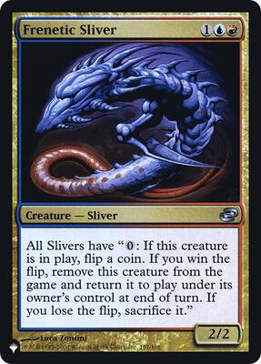 Frenetic Sliver card from The List Reprints