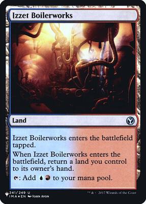 Izzet Boilerworks (IMA) card from The List Reprints