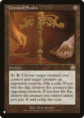 Crooked Scales card from The List Reprints