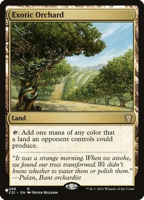 Exotic Orchard (C21) card from The List Reprints