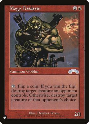 Mogg Assassin card from The List Reprints