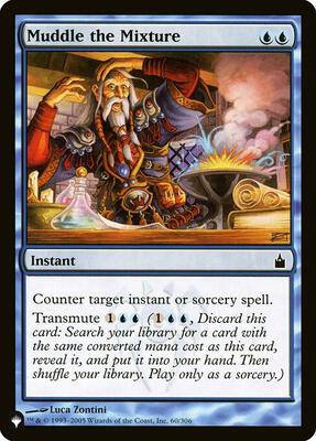 Muddle the Mixture card from The List Reprints
