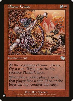 Planar Chaos card from The List Reprints