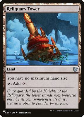 Reliquary Tower (C21) card from The List Reprints