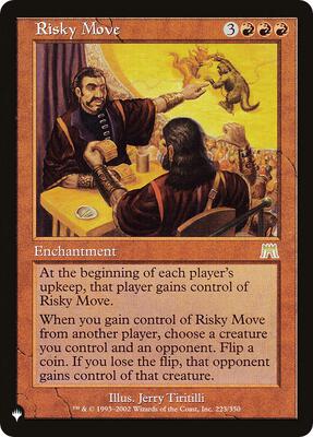 Risky Move card from The List Reprints