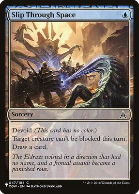 Slip Through Space card from The List Reprints
