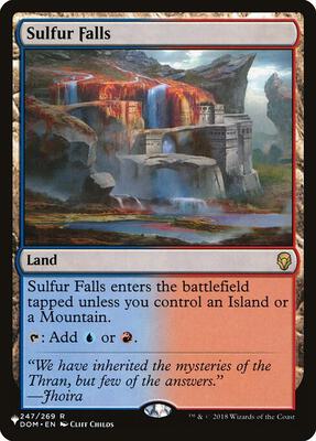 Sulfur Falls card from The List Reprints