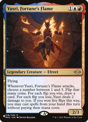 Yusri, Fortune's Flame card from The List Reprints