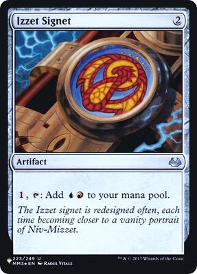 Izzet Signet card from The List Reprints