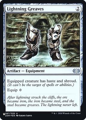 Lightning Greaves (2XM) card from The List Reprints