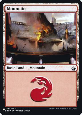 Mountain (BBD) card from The List Reprints