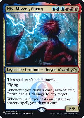 Niv-Mizzet, Parun card from The List Reprints