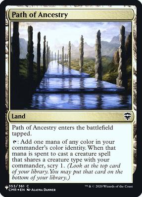Path of Ancestry (CMR) card from The List Reprints