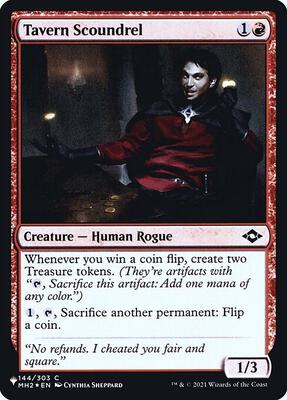 Tavern Scoundrel card from The List Reprints