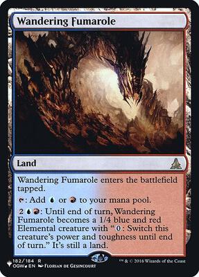 Wandering Fumarole card from The List Reprints