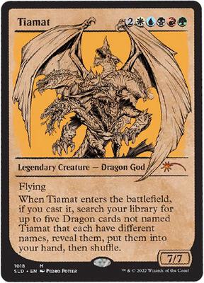 Tiamat (Showcase) card from Secret Lair Drop Series