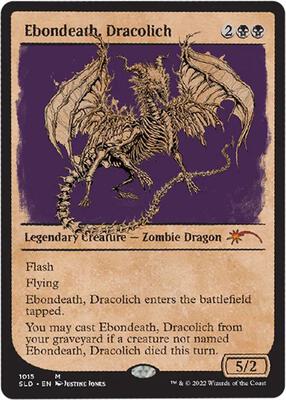 Ebondeath, Dracolich (Showcase) card from Secret Lair Drop Series