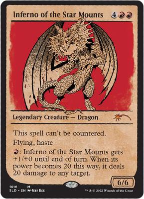 Inferno of the Star Mounts (Showcase) card from Secret Lair Drop Series