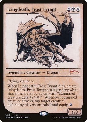 Icingdeath, Frost Tyrant (Showcase) card from Secret Lair Drop Series
