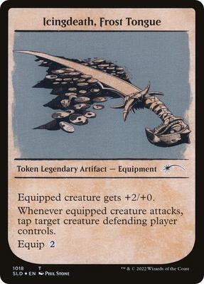 Icingdeath, Frost Tongue Token (Showcase) card from Secret Lair Drop Series