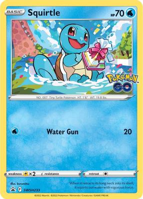 Squirtle - SWSH233 card from SWSH: Sword & Shield Promo Cards