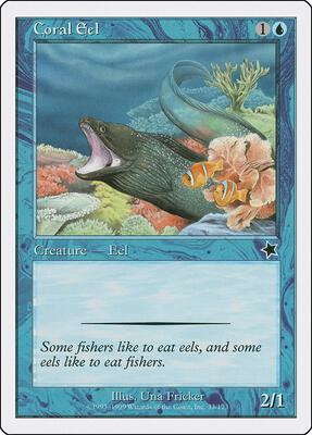 Coral Eel card from Starter 1999