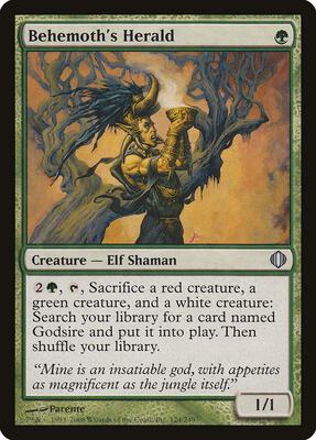 Behemoth's Herald card from Shards of Alara