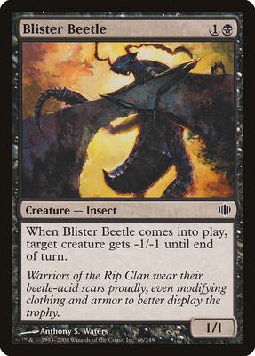 Blister Beetle card from Shards of Alara