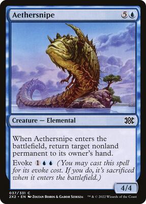 Aethersnipe card from Double Masters 2022