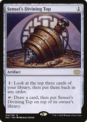 Sensei's Divining Top card from Double Masters 2022