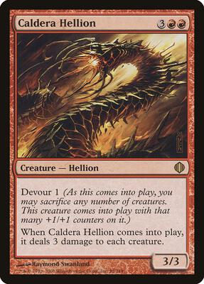 Caldera Hellion card from Shards of Alara