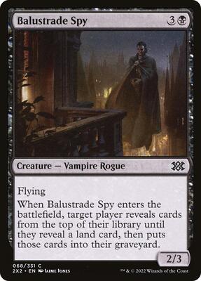 Balustrade Spy card from Double Masters 2022