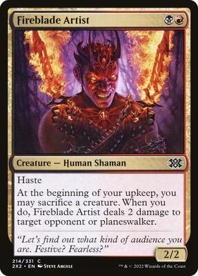 Fireblade Artist card from Double Masters 2022