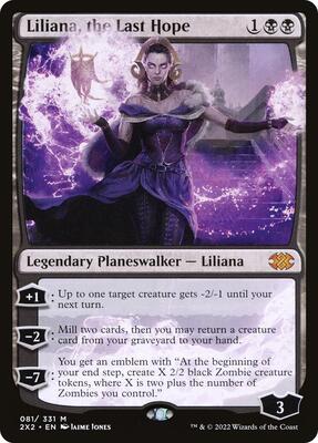 Liliana, the Last Hope card from Double Masters 2022