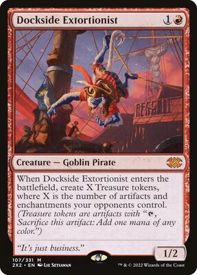 Dockside Extortionist card from Double Masters 2022