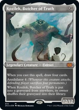 Kozilek, Butcher of Truth (Foil Etched) card from Double Masters 2022