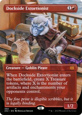 Dockside Extortionist (Borderless) card from Double Masters 2022