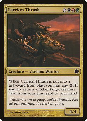 Carrion Thrash card from Shards of Alara