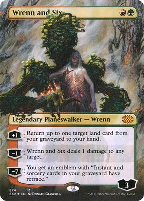 Wrenn and Six (Textured Foil) card from Double Masters 2022