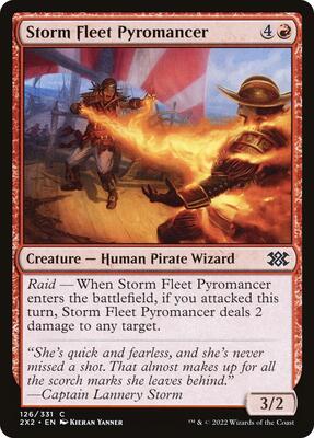 Storm Fleet Pyromancer card from Double Masters 2022