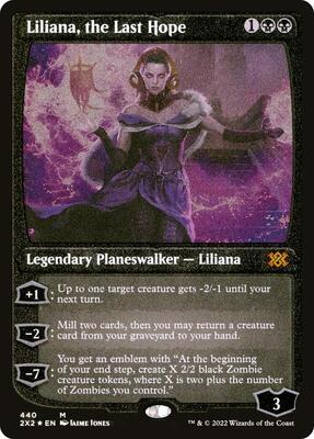 Liliana, the Last Hope (Foil Etched) card from Double Masters 2022