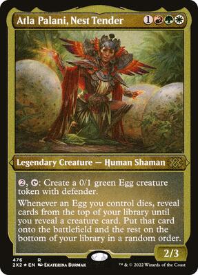 Atla Palani, Nest Tender (Foil Etched) card from Double Masters 2022