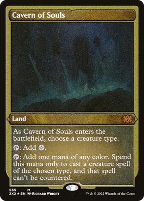Cavern of Souls (Foil Etched) card from Double Masters 2022