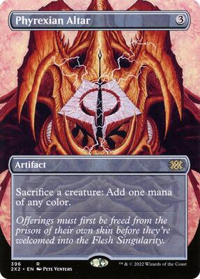 Phyrexian Altar (Borderless) card from Double Masters 2022