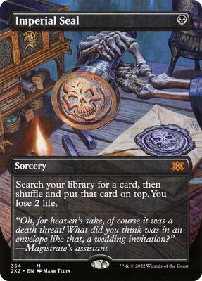 Imperial Seal (Borderless) card from Double Masters 2022