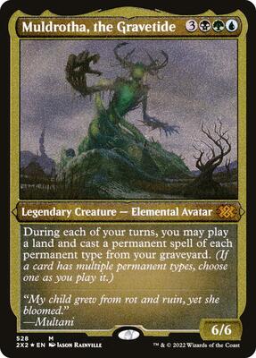Muldrotha, the Gravetide (Foil Etched) card from Double Masters 2022