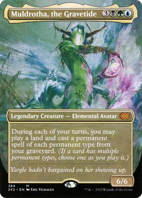 Muldrotha, the Gravetide (Borderless) card from Double Masters 2022