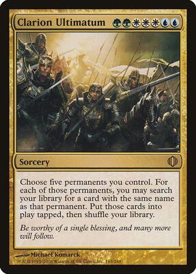 Clarion Ultimatum card from Shards of Alara