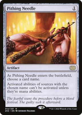 Pithing Needle card from Double Masters 2022