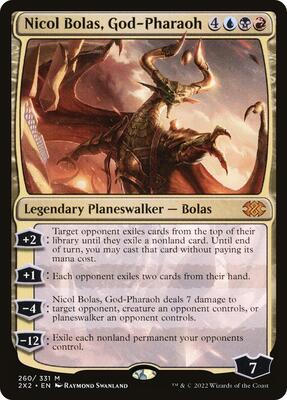 Nicol Bolas, God-Pharaoh card from Double Masters 2022